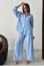 Nakışlı Toptan Gömlek - | Topshow | F1899