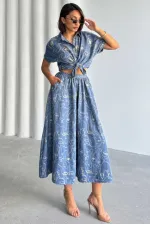 Embroidered Skirt - Dark Blue | Topshow | F1901