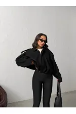 Topshow Cashmere Wholesale Jackets - Black | F2047