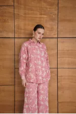 Embroidered Shirt - Pink | F1951 - Topshow