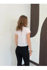 D 3048 ÇİN DÜĞMELİ GÖMLEK - BEYAZ D 3048 ÇİN DÜĞMELİ GÖMLEK - BEYAZ