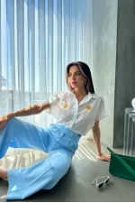 Topshow Pattern Embroidered Wholesale Shirt