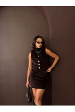 Topshow - Gilet en peluche en gros - Marron