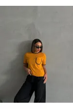 T-shirt Topshow Moutarde Berger Cousu en gros