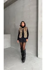 Plush Wholesale Vest - Leopard | TOPSHOW | F1833