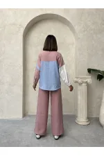 Pantalons en lin poudré Topshow en gros