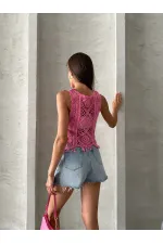 Raw Wholesale Tank Top - Fuchsia | TOPSHOW