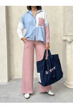 Pantalons en lin poudré Topshow en gros