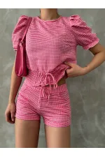 Short en mini fuchsia Topshow en gros