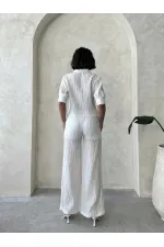 Wholesale Pleated Trousers - Cream | Topshow