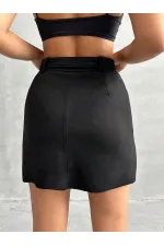 Kemerli Toptan Etek - Siyah | TOPSHOW | F1801