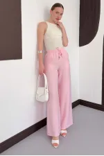 Pantolon - Pembe | D2381 Topshow