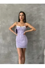 Robe Topshow Lilac Pitikare à bretelles en gros