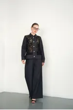 Wholesale Denim Trousers - Navy Blue | F2090 - Topshow