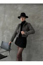 Manteau à boutons en gros - Noir | TOPSHOW | F1547