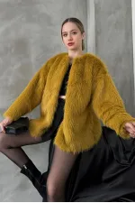 Peluş Toptan Kaban - Yağ Yeşili | TOPSHOW | F1608