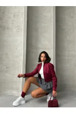 Fermurlı Toptan Mont - Bordo | TOPSHOW | F1551