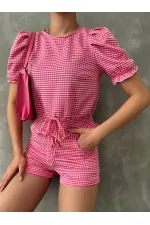 Short en mini fuchsia Topshow en gros