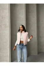 Doudoune sans manches à motif Pitikare - Rose clair | TOPSHOW | F1741