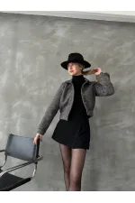 Manteau à boutons en gros - Noir | TOPSHOW | F1547