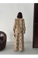 Topshow Embroidered Linen Wholesale Shirts - Coffee | F2009