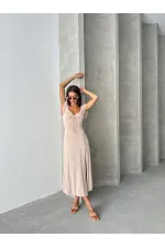 Topshow Taş Düz Viskon Toptan Elbise