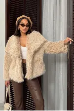 Manteaux en fausse fourrure pour femmes en gros – Vêtements d'extérieur d'hiver moelleux, doux et élégants - STONE