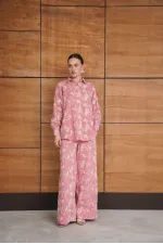 Pantalon brodé rose | F1927 - Topshow