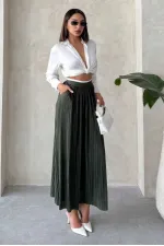 Uzun Etek Haki | Topshow | F1913