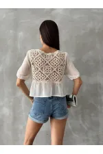 Topshow Stone Tile Embroidered Wholesale Blouse