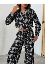 Süzüne Nakışlı Gömlek - Siyah | Topshow | F1926