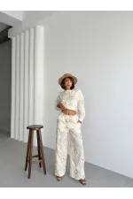 Süzüneli Pantolon - Desen 1 | Topshow | F1950