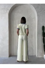 Kot Detaylı Ceket   Sarı | Topshow