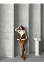 Plush Wholesale Vest - Camel Brown | TOPSHOW | F1828