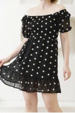 Robe Topshow à motif marguerites noires en gros
