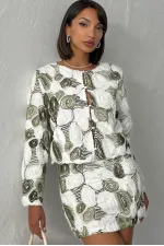 Chemise brodée Topshow - Bleu Dsn | F1962