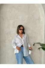 Nakışlı Vual Toptan Gömlek - Taş | TOPSHOW | F1876