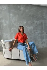 Chemise Topshow Orange Belt détaillée en gros