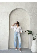 Chemise en voile brodée rouge en gros | Topshow | F1911