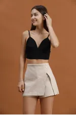 Taş Detaylı Mini Toptan Etek - Taş | TOPSHOW | F1386