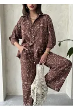 Embroidered Wholesale Shirt - Brown | Topshow | F1899
