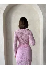 Dante Evening Blouse - Pink | Topshow | F1886