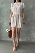 Topshow Taş Bisiklet Yaka Toptan Elbise