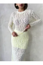 Dante  Abiye  Bluz - Sarı | Topshow | F1886