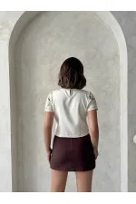 Dantel Bluz - Açık Taş | Topshow