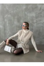 Topshow Taş Tüylü Toptan Yelek | F1567