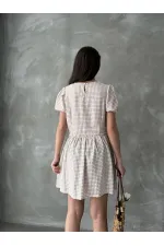 Topshow Taş Bisiklet Yaka Toptan Elbise