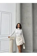 Topshow Taş Kemerli Toptan Etek | F1801