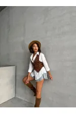 Toptan Yelek - Kamel Kahve | TOPSHOW | F1699