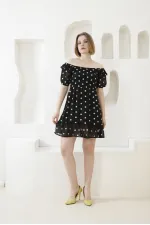 Robe Topshow à motif marguerites noires en gros